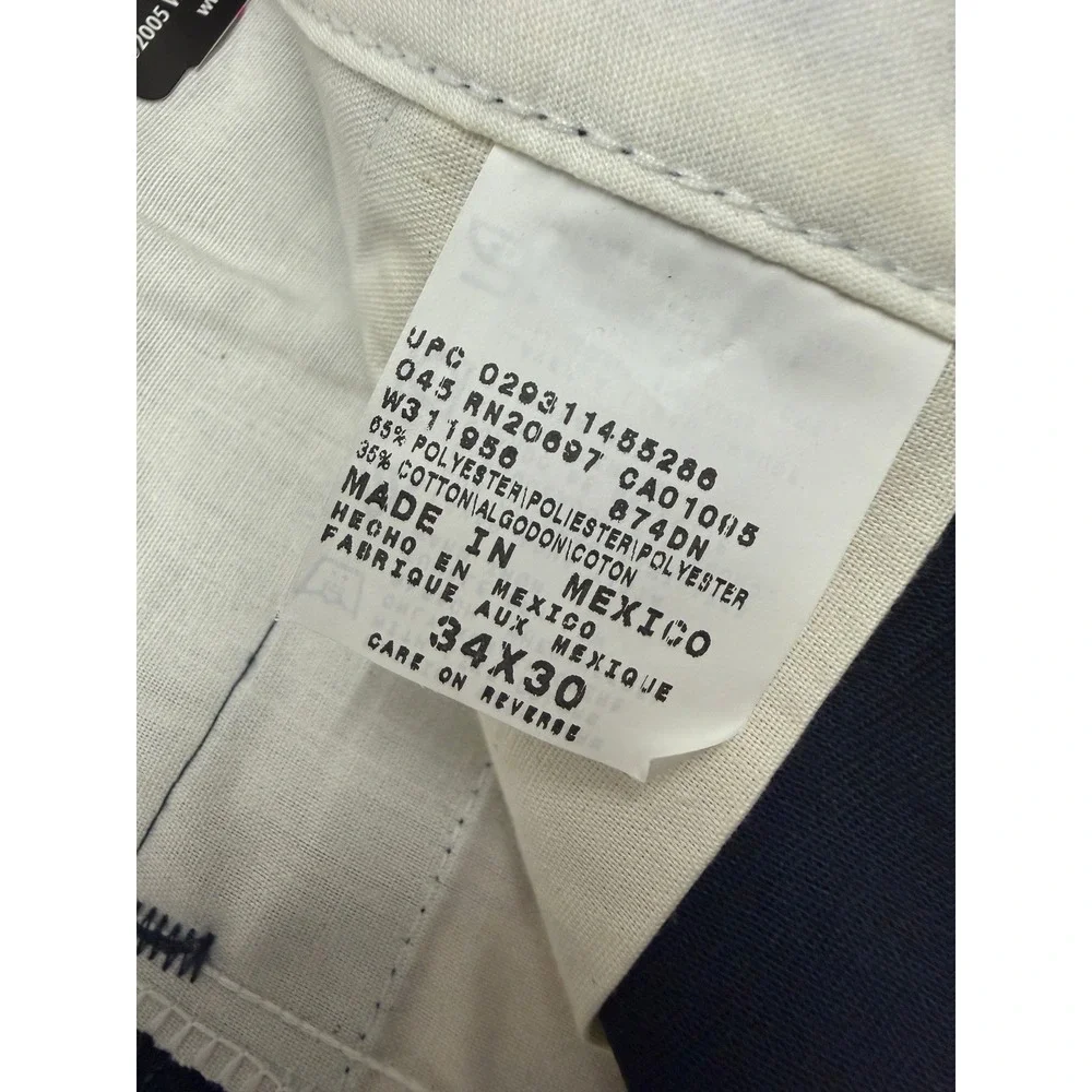 Dickies 874 Original Fit Work Pants Dark Navy Blue 34x30 NWT Flat Front 874DN